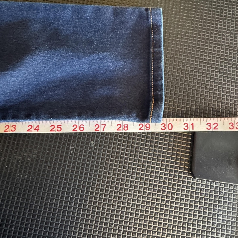 Levi's 524 Skinny Jeans Juniors 7 Blue Dark Wash Mid Rise Stretch Denim Pants - Picture 5 of 6